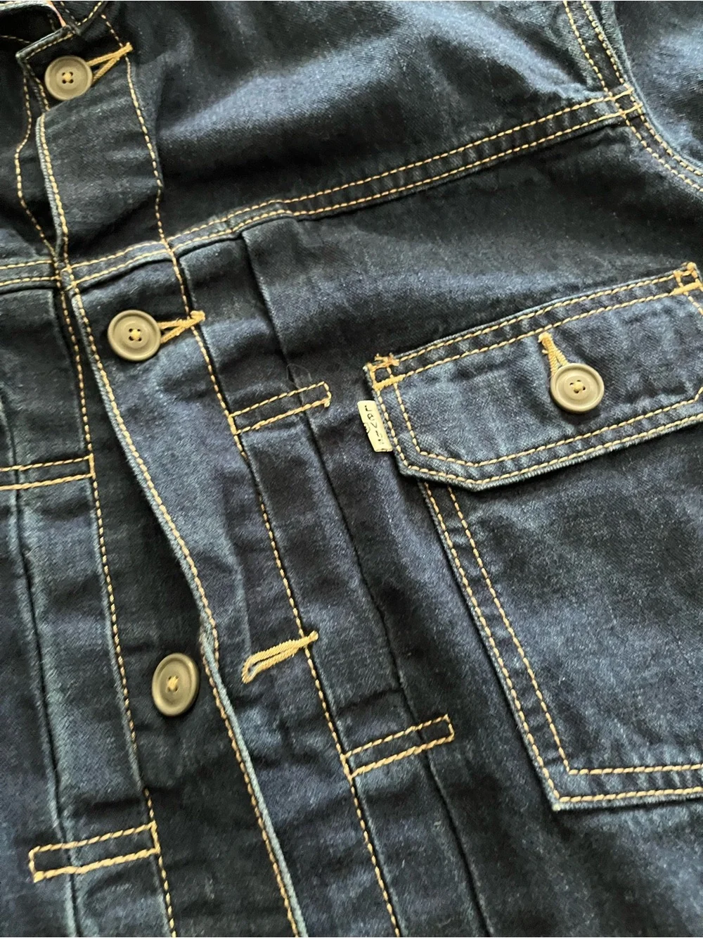 Levi's Dark Indigo truckers Work Jacket - Picture 3 of 8